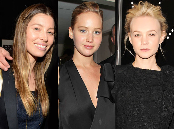 Minimal Makeup Beauty Trend: Jessica Biel, Jennifer Lawrence, Carey Mulligan Minimal Makeup Beauty Trend: Jessica Biel, Jennifer Lawrence, Carey Mulligan